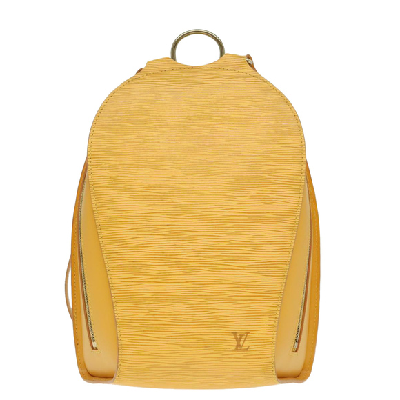 LOUIS VUITTON Epi Mabillon Backpack Yellow M52239 LV Auth 93891 - Picture 13 of 16